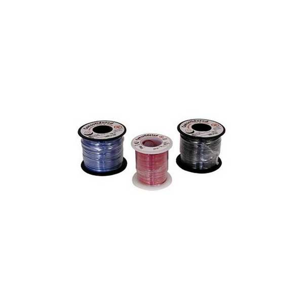 26AWG Hook Up Wire, Stranded, Tinned Copper, 300VAC, Red, 100FT Roll