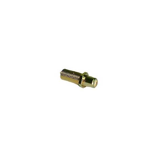 3 RCA Female Feed Thru to "F" Female Connectors (RGB Video)