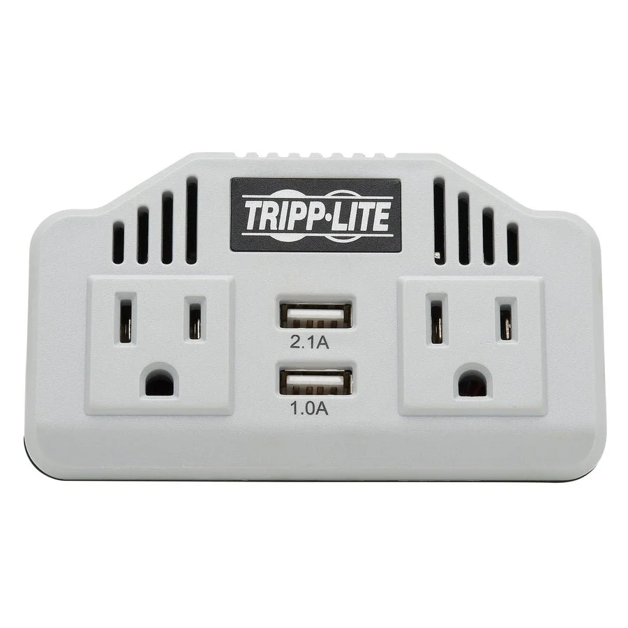 Tripp Lite 400W Compact Car Inverter 12V 120V 2-Port USB Charging 2 Outlet - Image 4