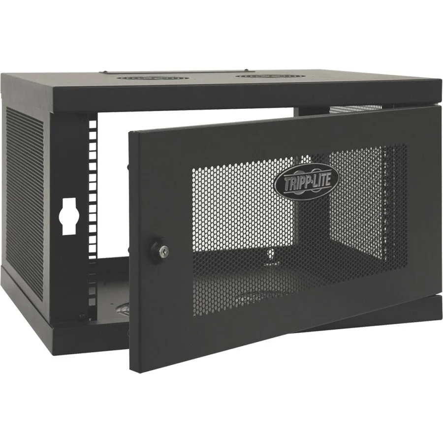 Tripp Lite 6U Wall Mount Rack Enclosure Cabinet Knock Down w/Doors & Sides - Image 4