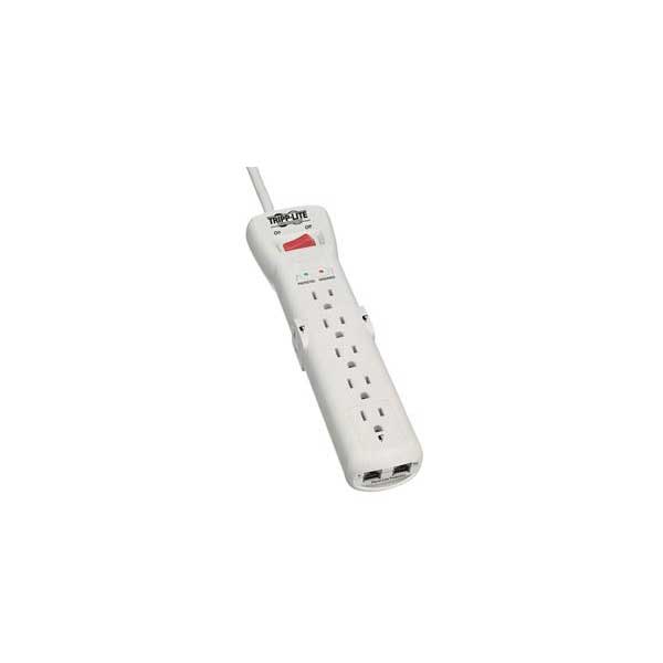Tripp Lite 7-Outlet Surge Protector, 7-ft. Cord, 2520 Joules, Fax/Modem Protection, RJ11
