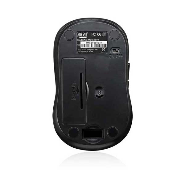 Adesso IMOUSE-S80B iMouse S80B Wireless Fabric Optical Mini Mouse - Image 4