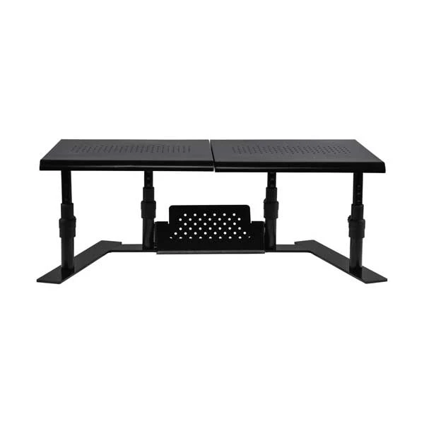 Allsop 31883 Metal Art ErgoTwin Height Adjustable Dual Monitor Stand - Image 2