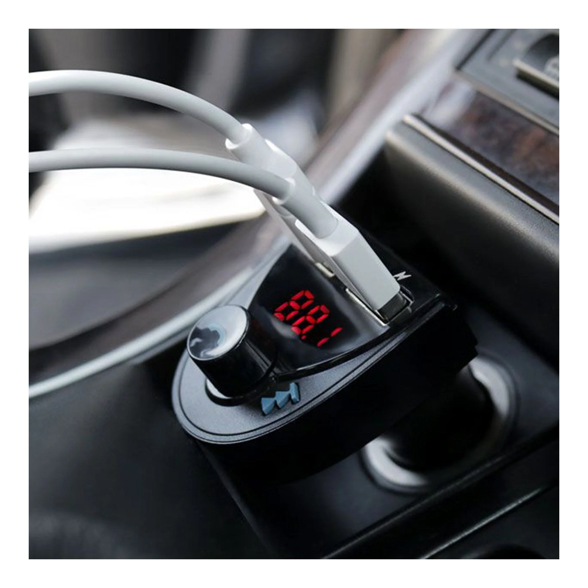 Aluratek ABF01F 12V Bluetooth Audio Receiver and FM Transmitter - Image 6