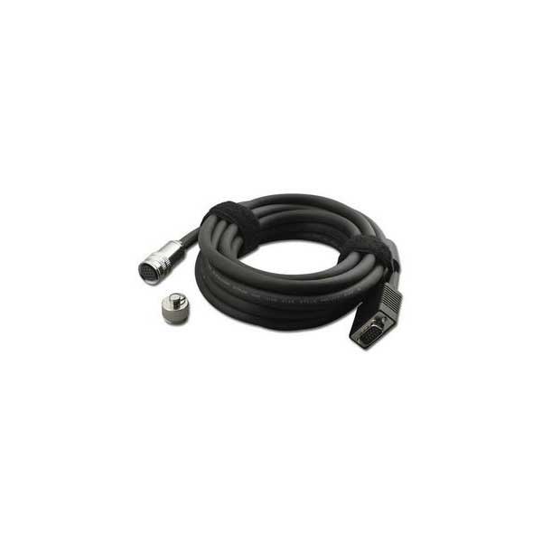 Fully loaded gold plated VGA 4.5 pair + 3 coax 75' cable to 15 pin circular din female.