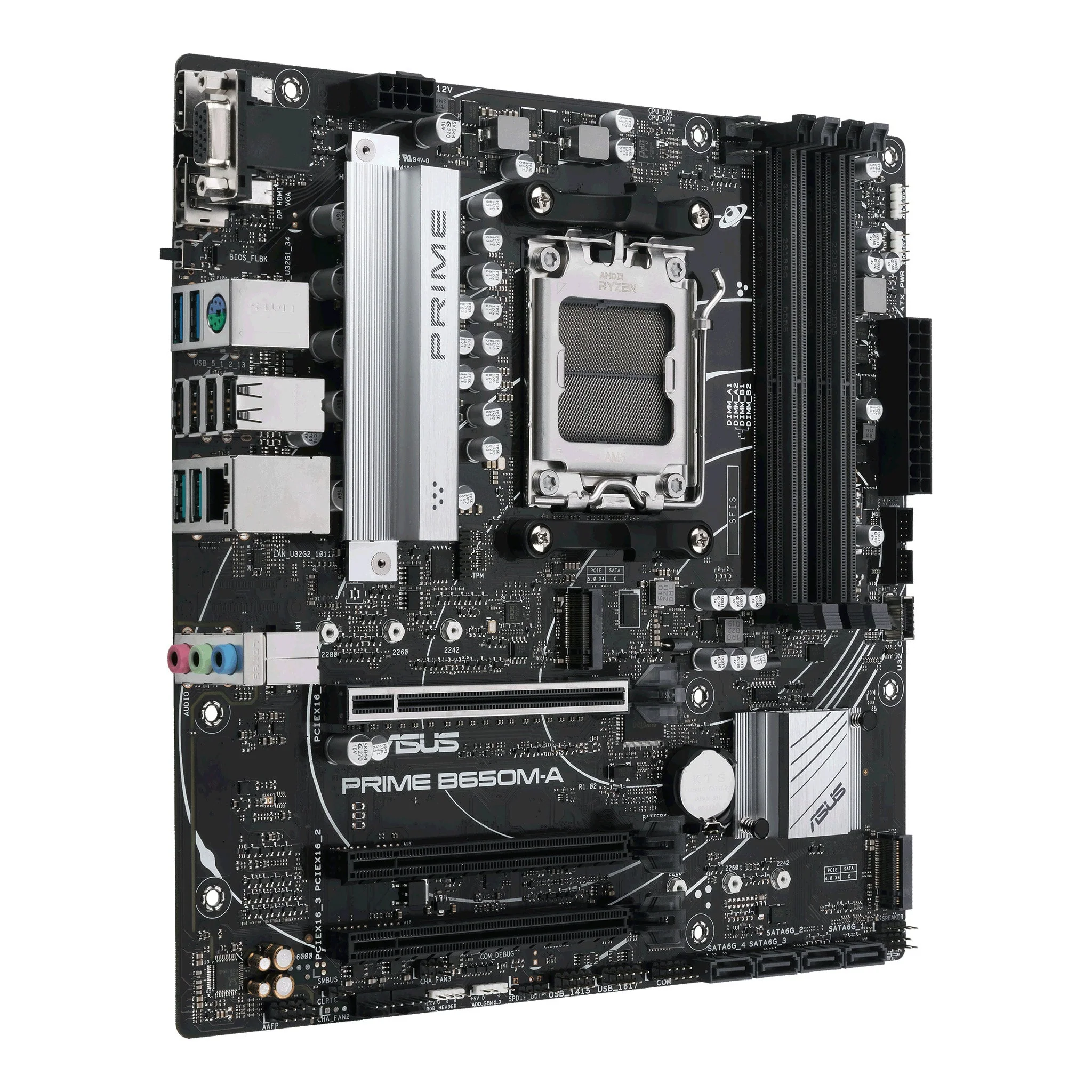 ASUS PRIME B650M-A-CSM AMD Ryzen AM5 DDR5 Micro ATX Desktop Motherboard - Image 2