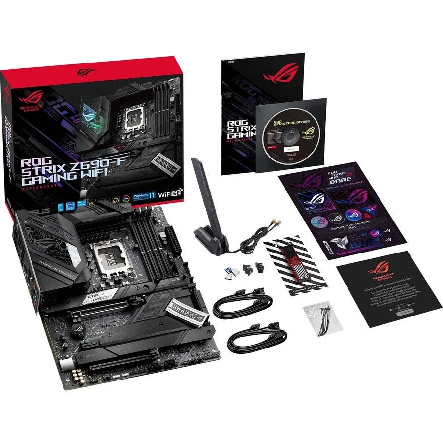 ASUS ROG STRIX Z690-F GAMING WIFI 6E Intel LGA1700 DDR5 ATX Motherboard with Aura Sync RGB Lighting - Image 7