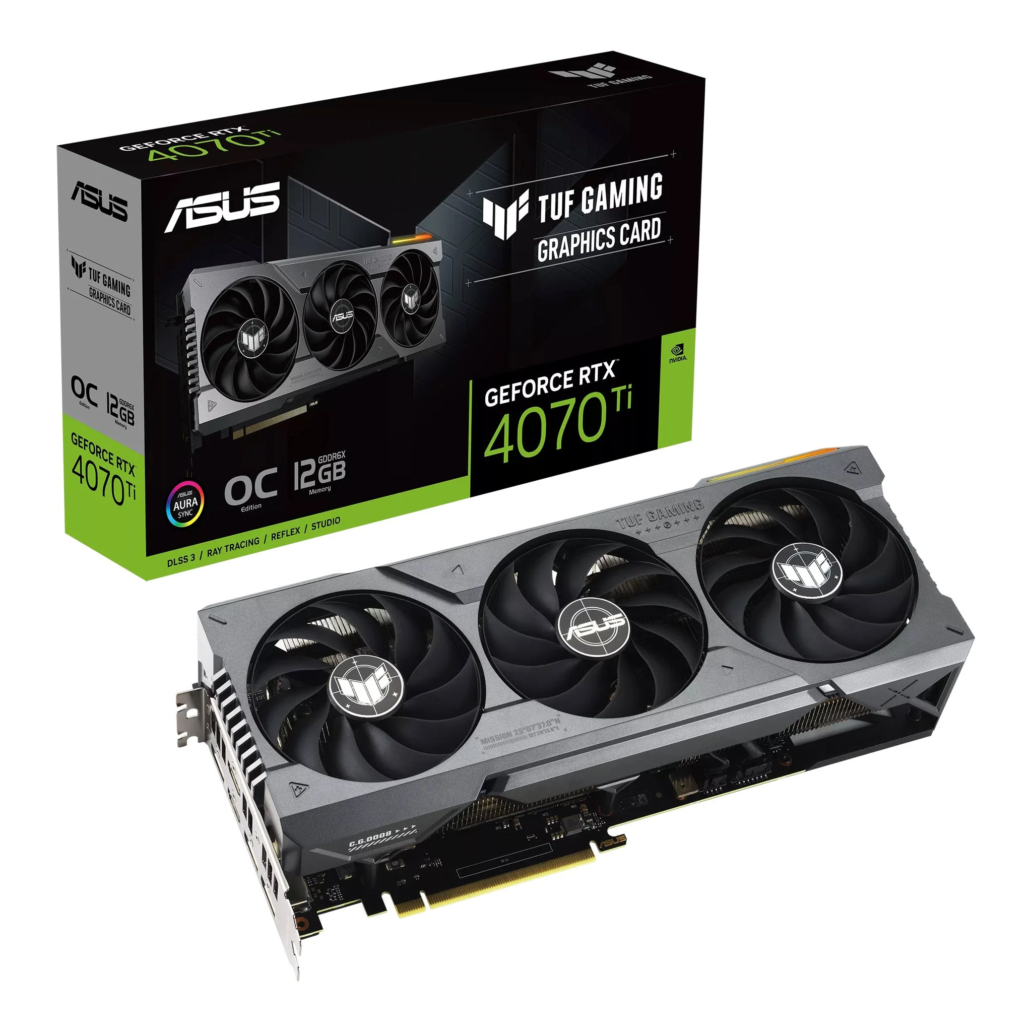 ASUS TUF RTX4070TI O12G GAMING GeForce RTX 4070 Ti 12GB GDDR6X OC Edition