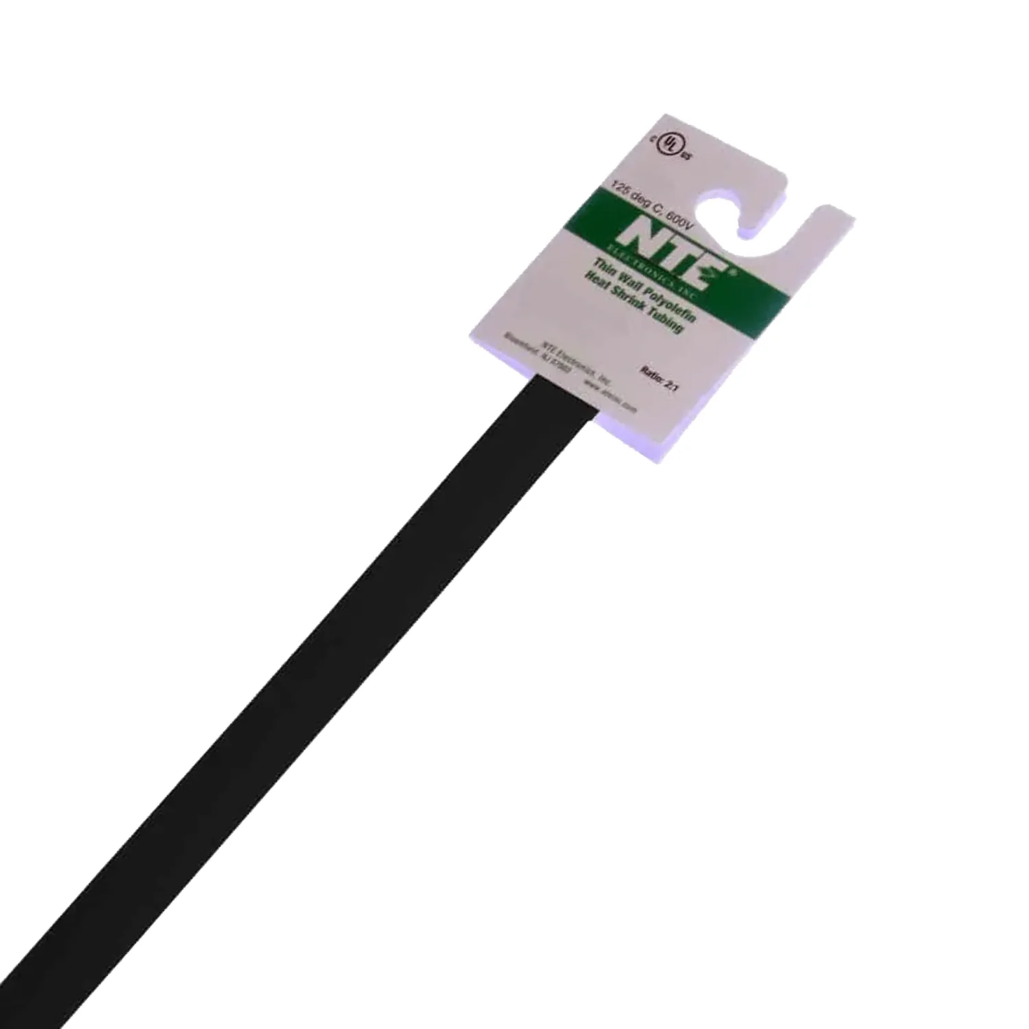 1/2 Inch Thin Wall Heat Shrink, 2:1, Black, 4FT