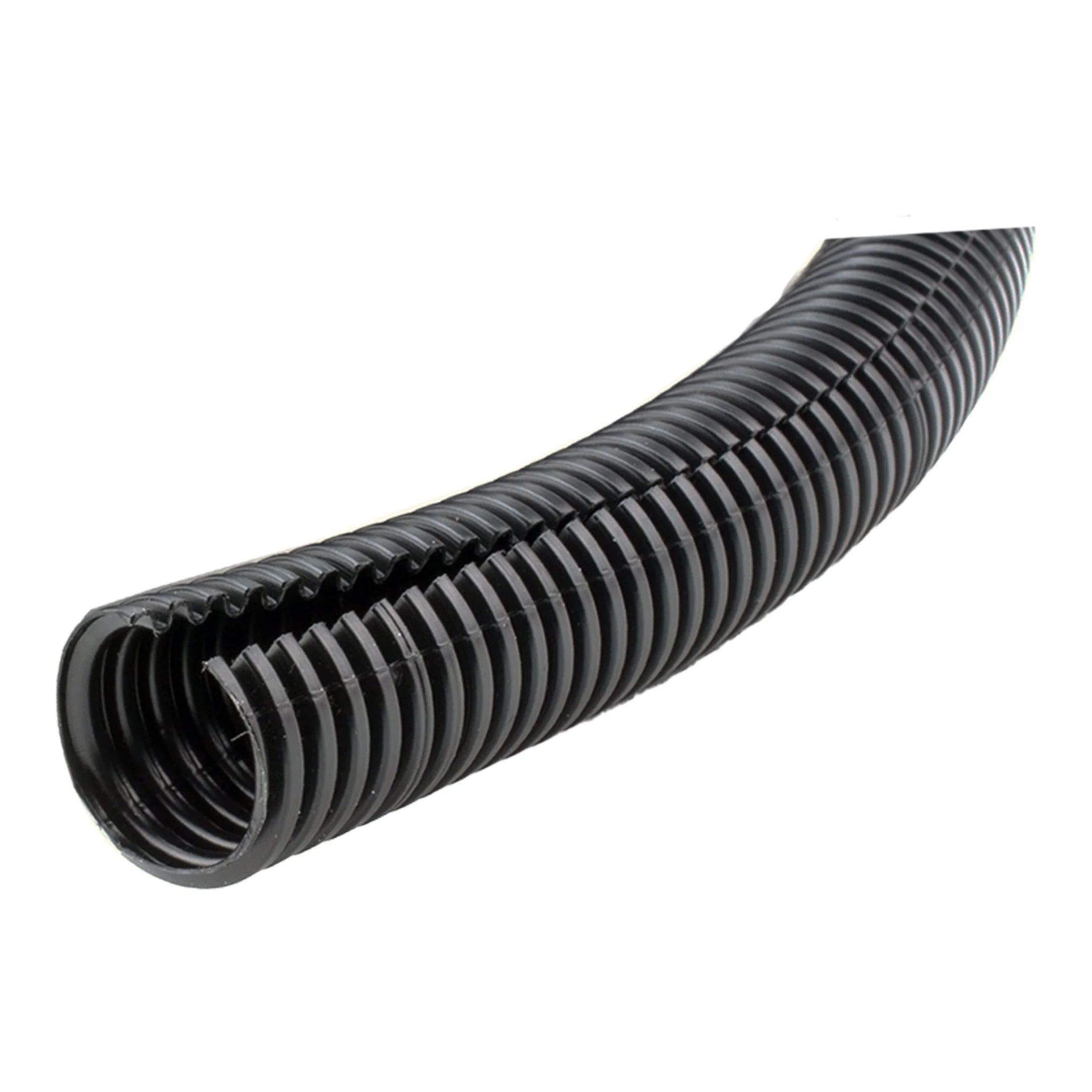 Black Spilt Loom Tubing - 1" I.D. / 100' Roll