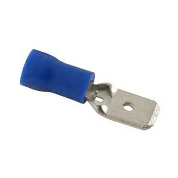 Blue Vinyl Insulated Male Quick Disconnects 16-14 AWG 8pc
