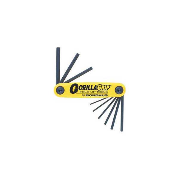 Bondhus GorillaGrip Fold Up 9-Piece Hex Set (5/64 - 1/4")