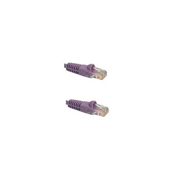 Cat5e Network Patch Cable with Boots, Purple, 10FT