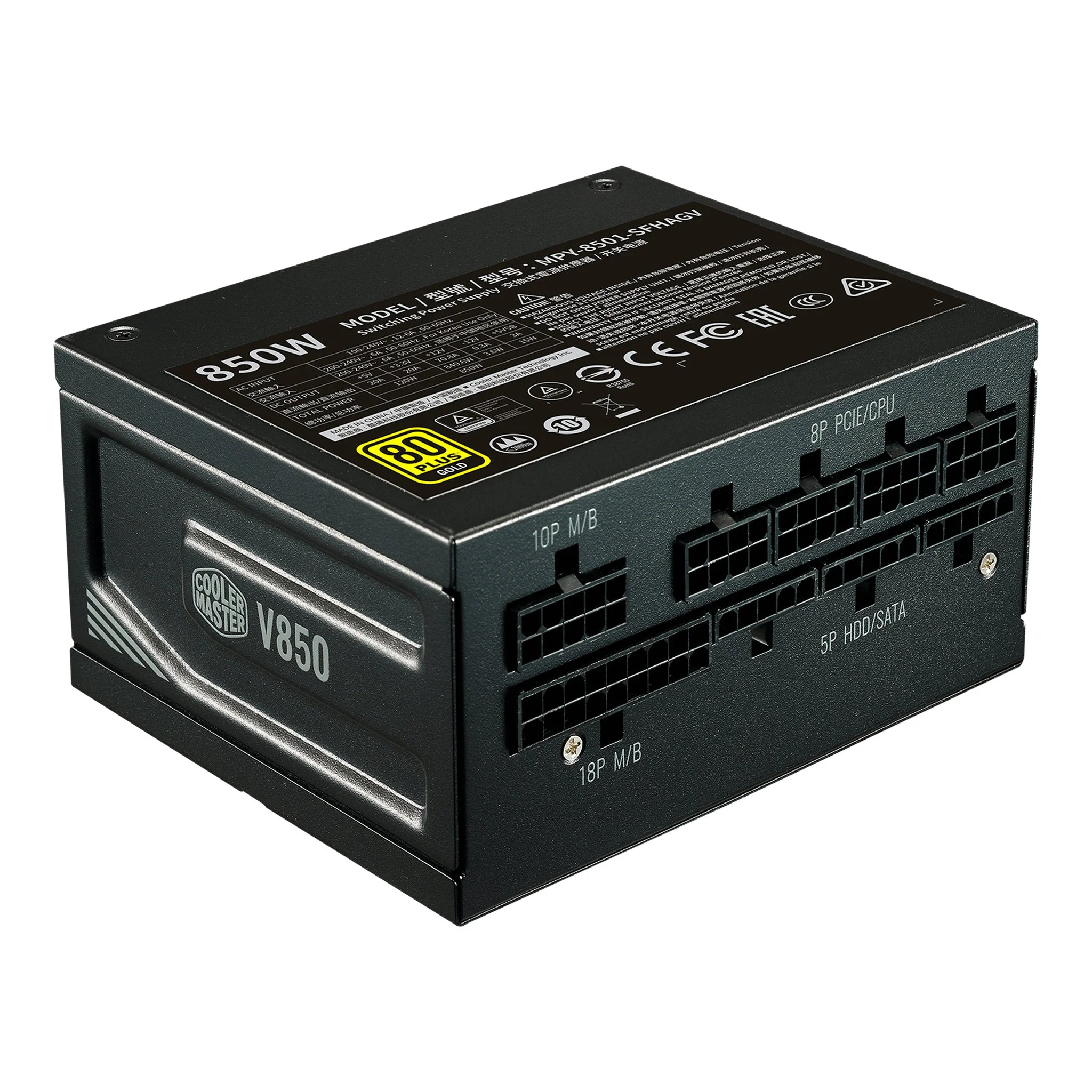 Cooler Master MPY-8501-SFHAGV-US850W V850 SFX Gold Full-Modular 80 Plus Gold SFX Power Supply - Image 2