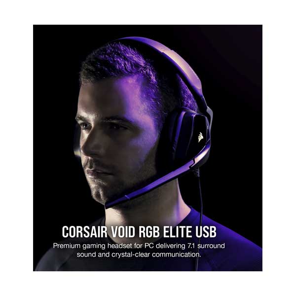 Corsair CA-9011203-NA VOID RGB ELITE USB Premium Gaming Headset with 7.1 Surround - Image 2