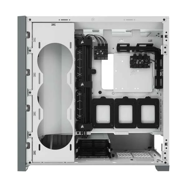 CORSAIR CC-9011213-WW iCUE 5000X RGB Tempered Glass White Mid-Tower ATX PC Smart Case - Image 3