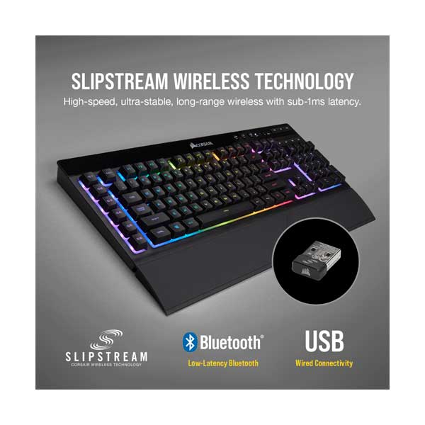 CORSAIR CH-925C015-NA K57 RGB Wireless Gaming Keyboard - Image 3
