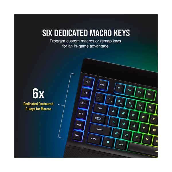 CORSAIR CH-925C015-NA K57 RGB Wireless Gaming Keyboard - Image 5