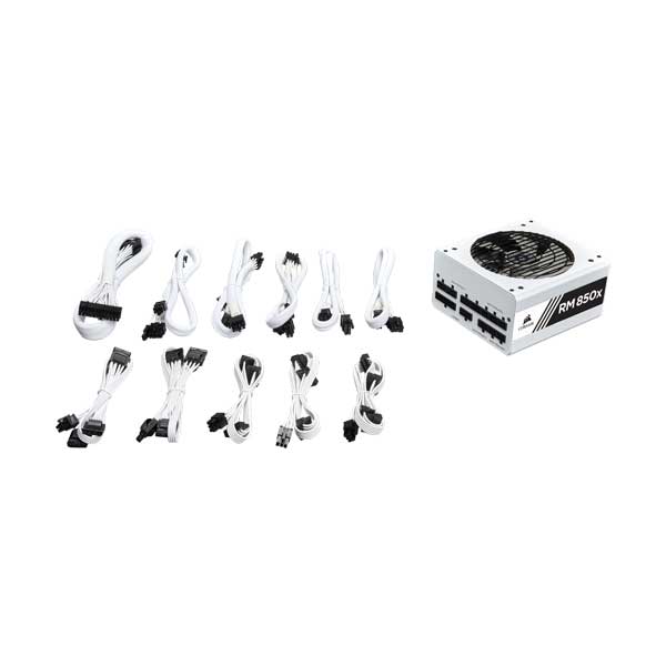 CORSAIR CP-9020188-NA 850W 80PLUS Gold RM850x White Fully Modular Power Supply - Image 4