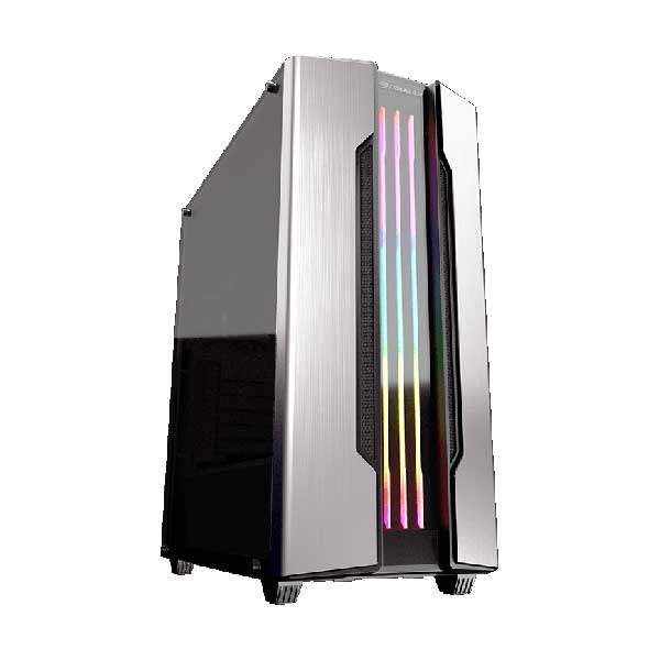 COUGAR Gemini S Silver ARGB Mid-Tower Case with Tempered Glass Cover and ARGB Lighting System - Image 2