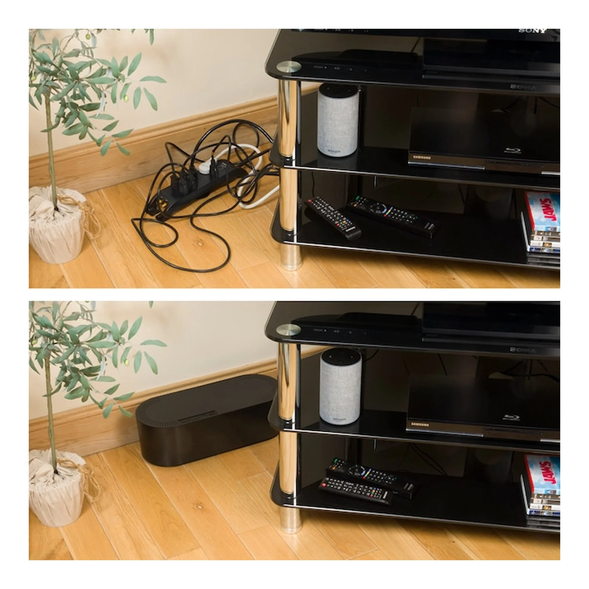 D-Line US/COBLGEB Large Cable Organizer Box - Black - Image 6