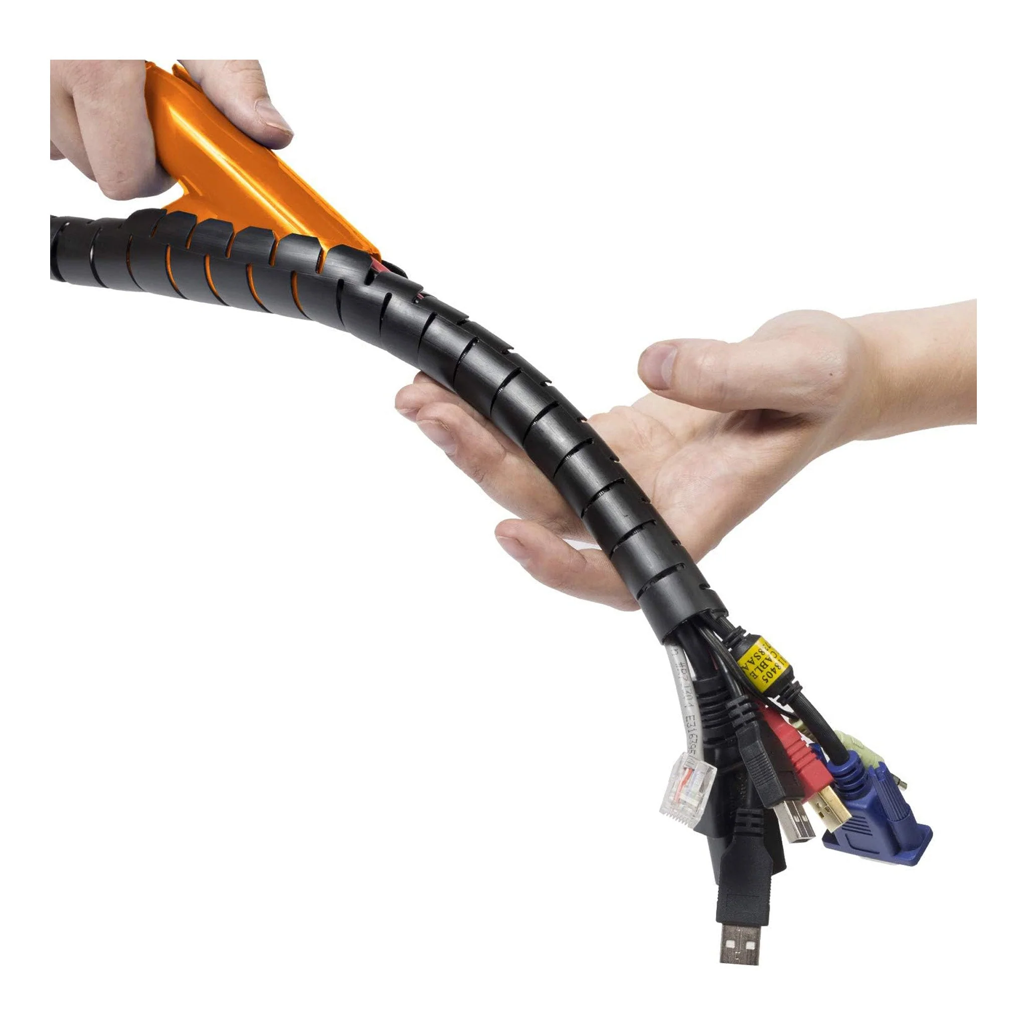 D-Line US/CZ252.5B 8.2ft 1" Cable Zipper - Black - Image 2
