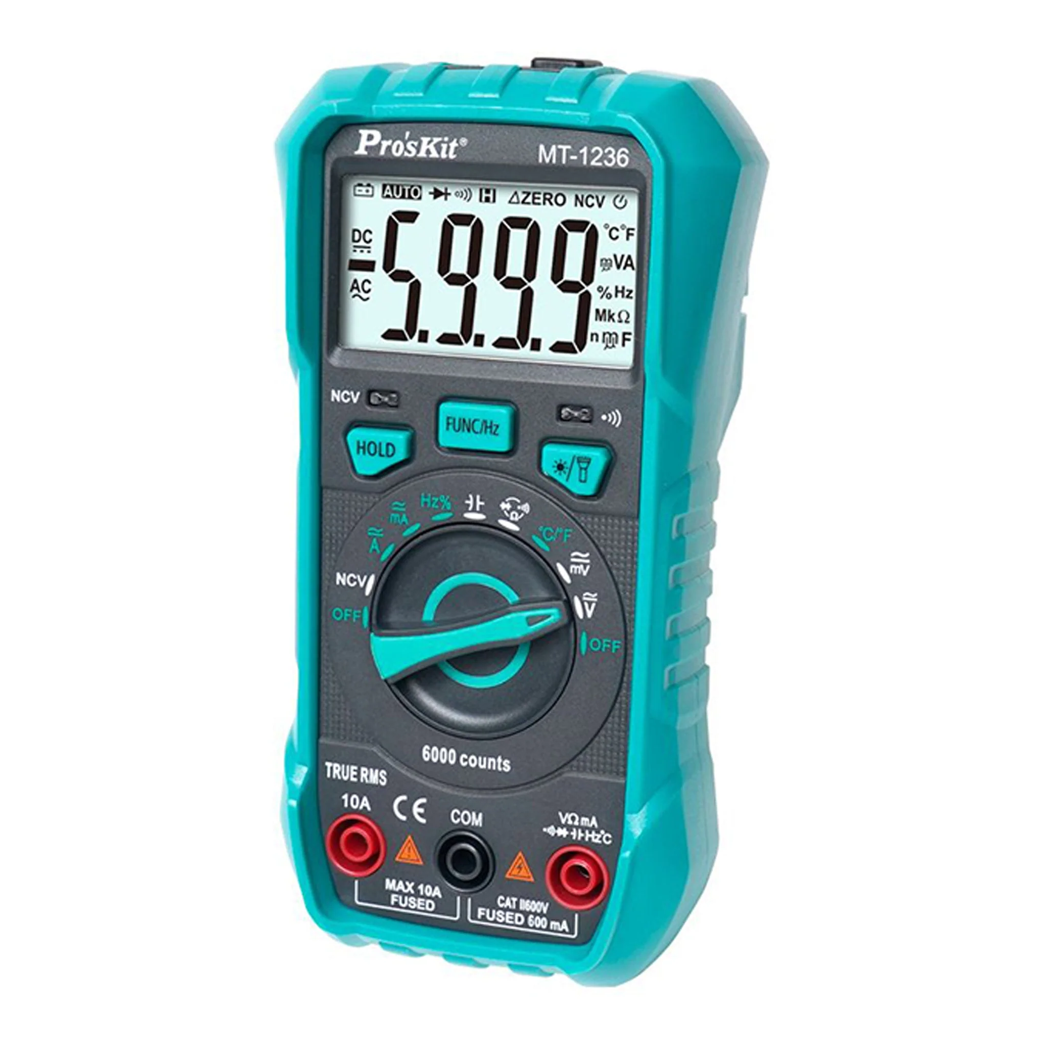 Eclipse Tools MT-1236 3-5/6 True-RMS Compact Digital Multimeter - Image 2