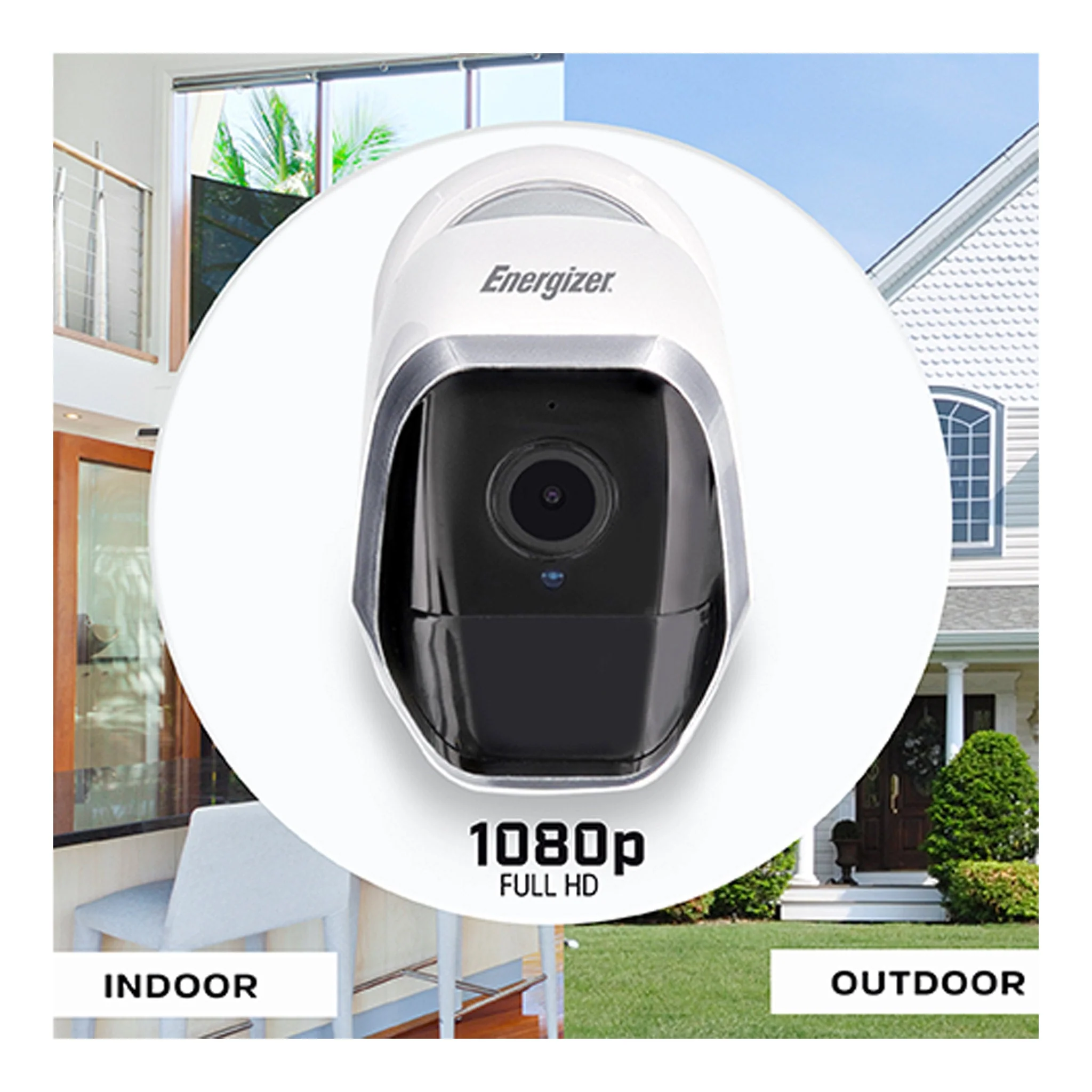 Energizer EOB1-1001-WHT 1080p HD White Smart Wifi Indoor/Outdoor Battery Video Camera - Image 6
