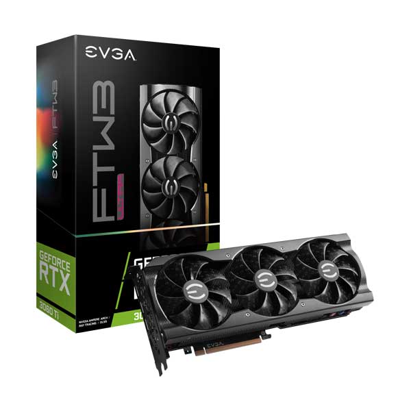 EVGA 08G-P5-3667-KR 8GB NVIDIA GeForce RTX 3060 Ti FTW3 Ultra Gaming Video Card with ARGB LED and iCX3 Cooling