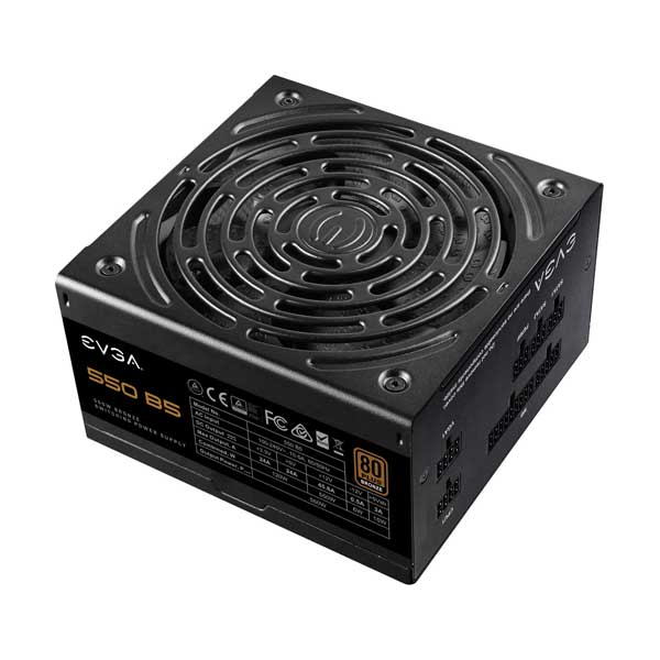 EVGA 220-B5-0550-V1 550W B5 Series Fully Modular 80 Plus BRONZE Power Supply - Image 2