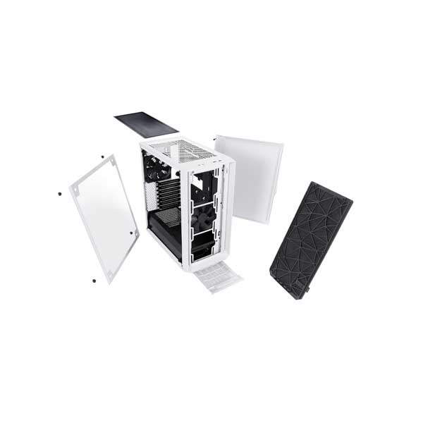 Fractal FD-CA-MESH-C-WT-TGC Meshify C White Tempered Glass Mid-Tower ATX Computer Case - Image 2
