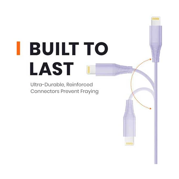 Helix ETHSELTP Purple UltraBuds SE Lightning iOS Earbuds with Built-In Mic and Track Controls - Image 5