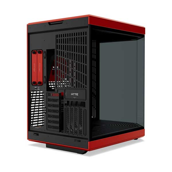 HYTE Dual-Chamber Mid-Tower ATX Computer Case - Black/Red (CS-HYTE-Y70-BR) - Image 3