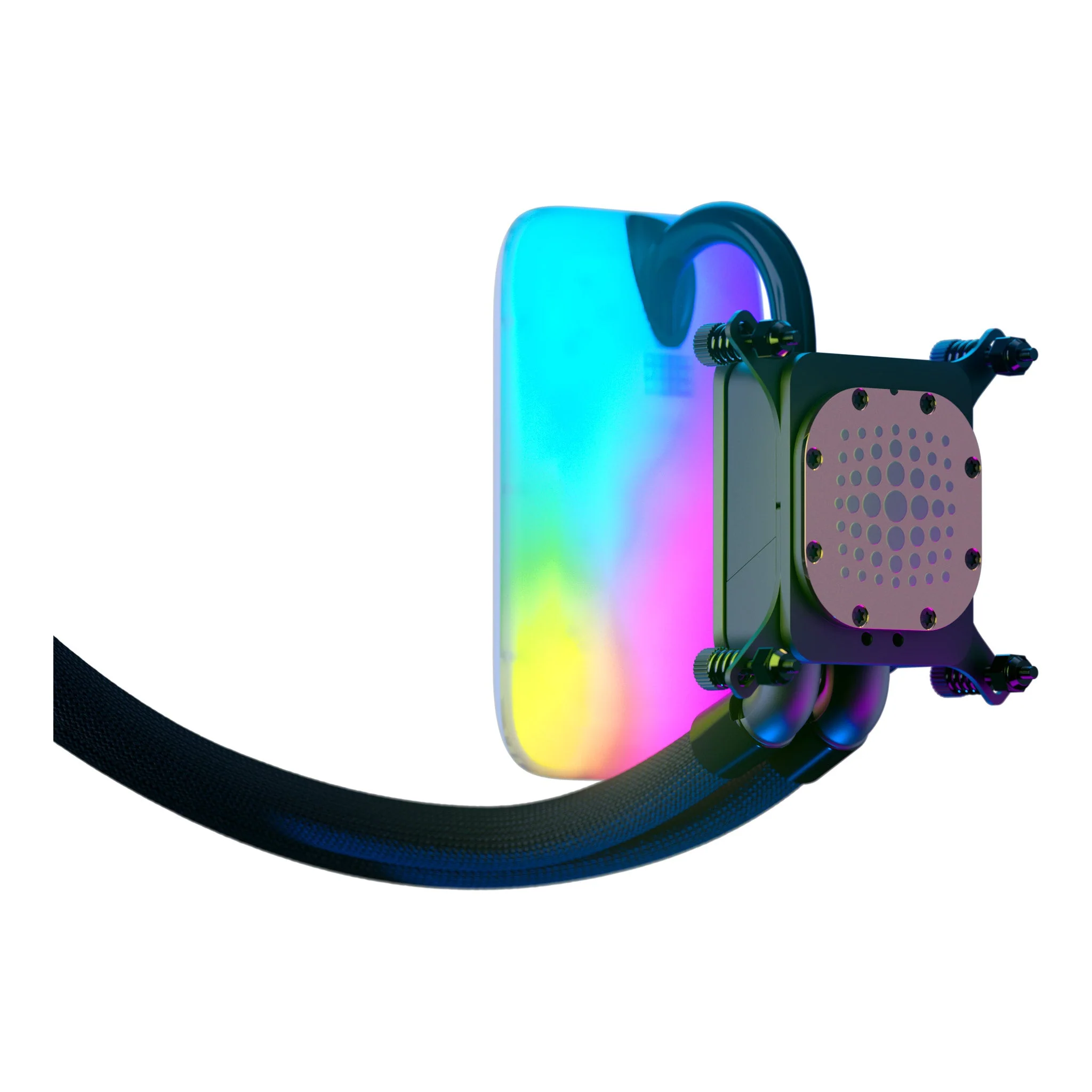 HYTE THICC Q60 240mm AIO Digital Processor Liquid Cooler with 5" Ultraslim IPS Display - Image 4