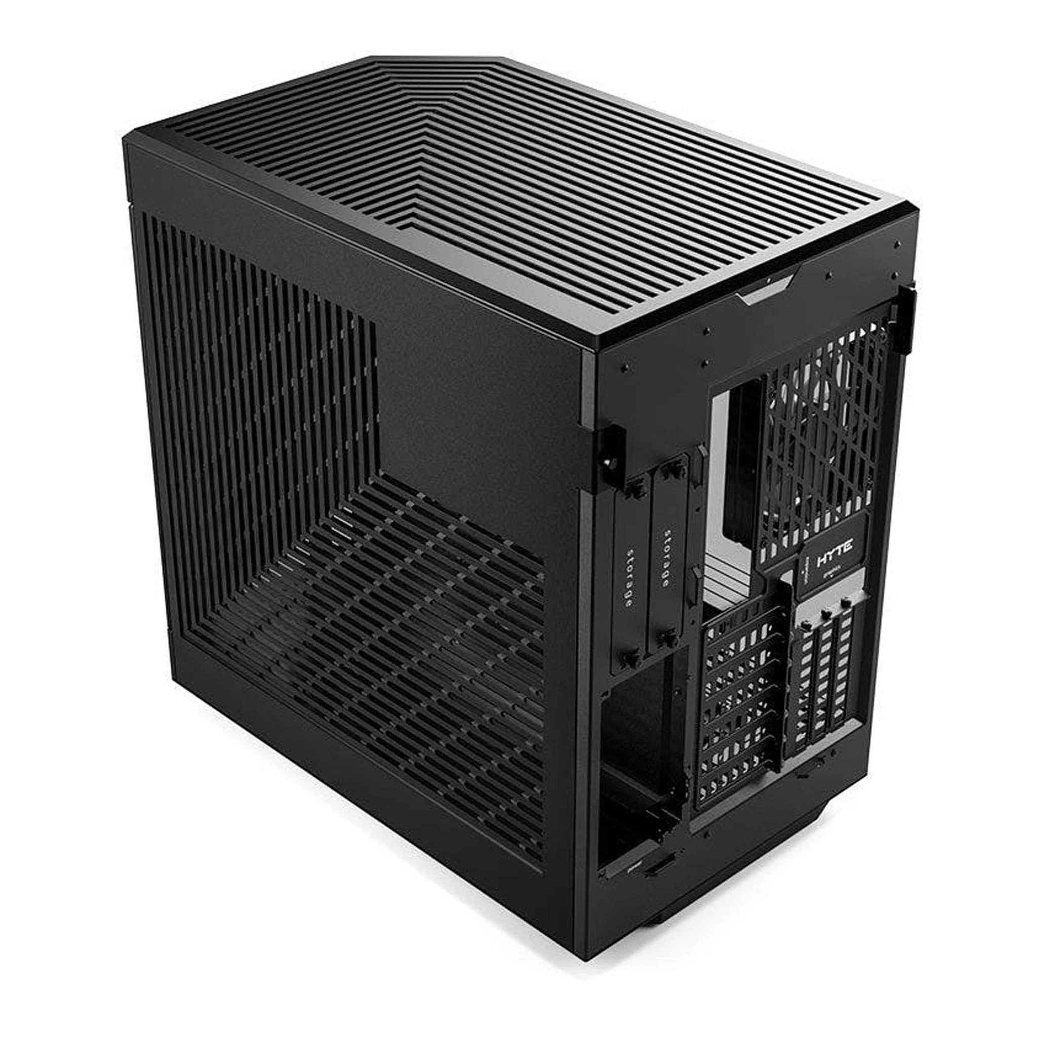 HYTE CS-HYTE-Y60-B Modern Aesthetic Dual Chamber Mid-Tower ATX Computer Gaming Case with PCIE 4.0 Riser Cable Included - Black - Image 5