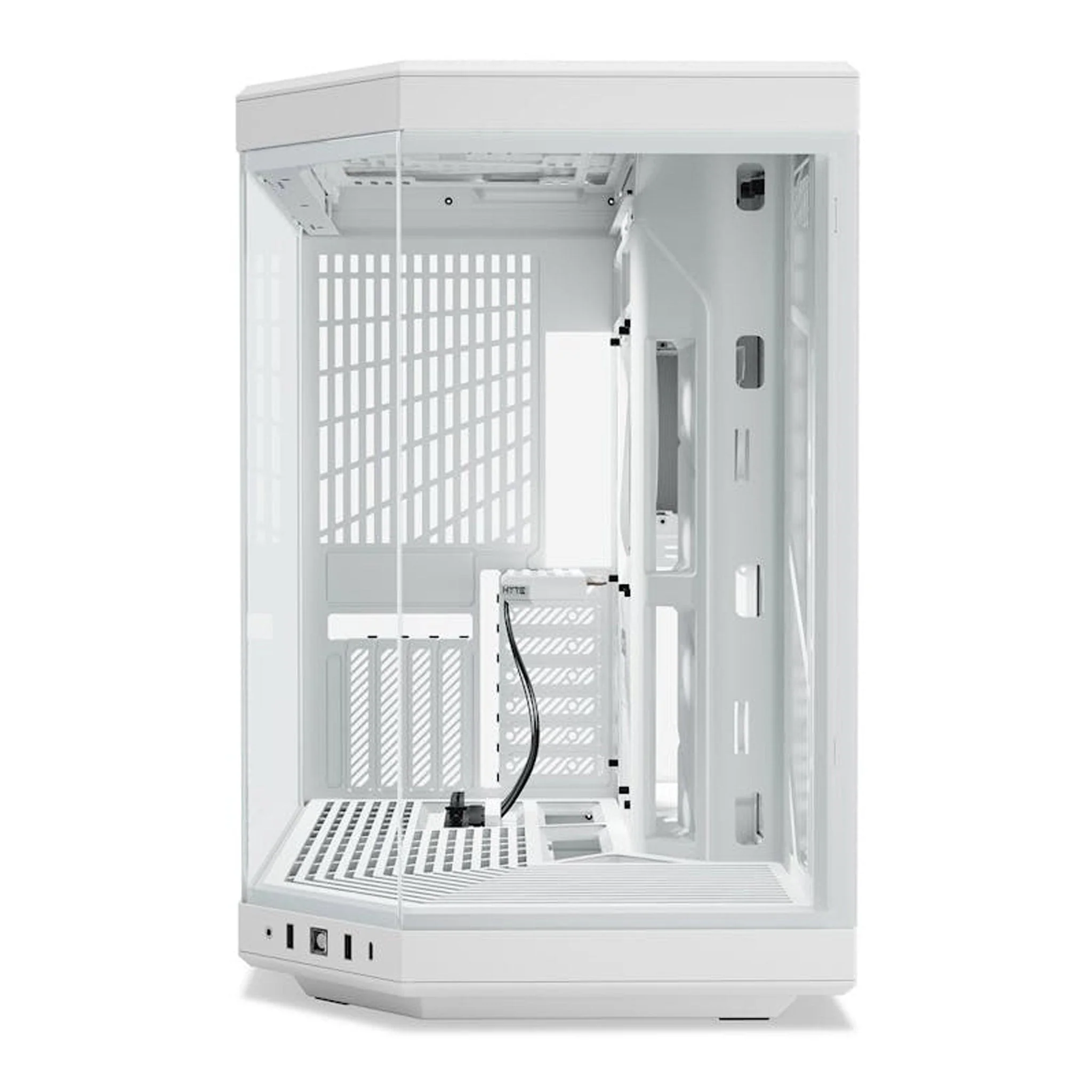 HYTE CS-HYTE-Y70-WW Y70 Modern Aesthetic Dual Chamber Mid-Tower ATX Computer Gaming Case with PCIE 4.0 Riser Cable Included - Snow White - Image 2