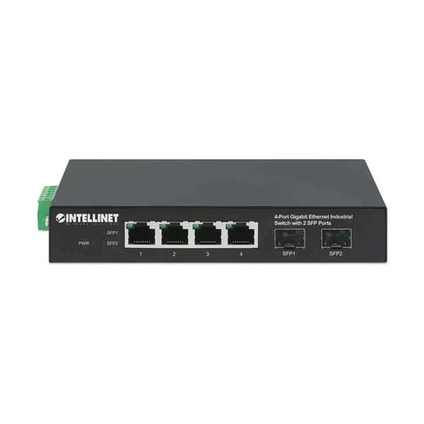 Intellinet 508247 4-Port Gigabit Ethernet Industrial Switch with 2 SFP Ports - Image 3
