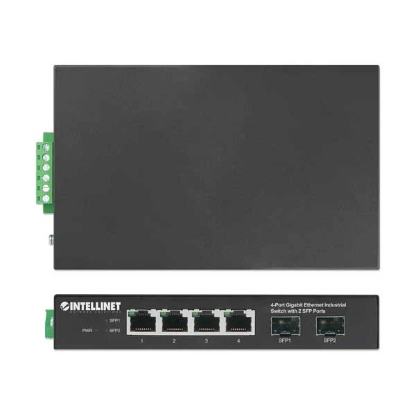 Intellinet 508247 4-Port Gigabit Ethernet Industrial Switch with 2 SFP Ports - Image 5