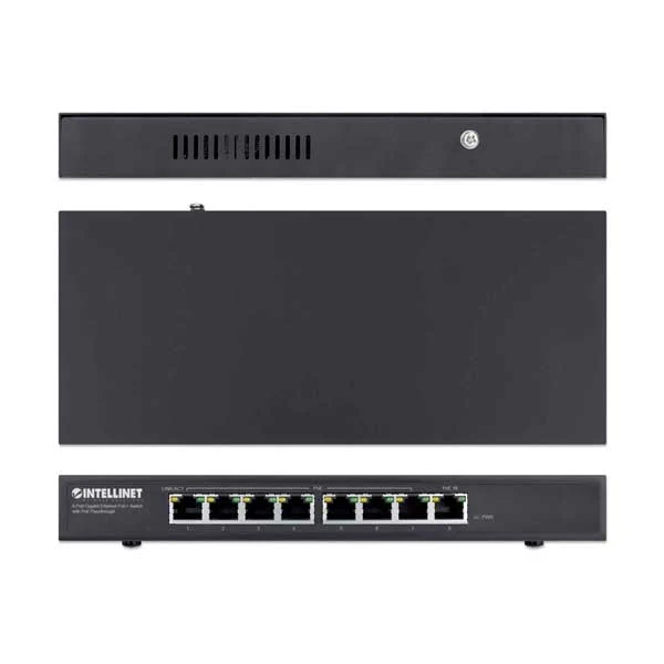 Intellinet 561679 8-Port Gigabit Ethernet PoE+ Switch with PoE Passthrough - Image 3