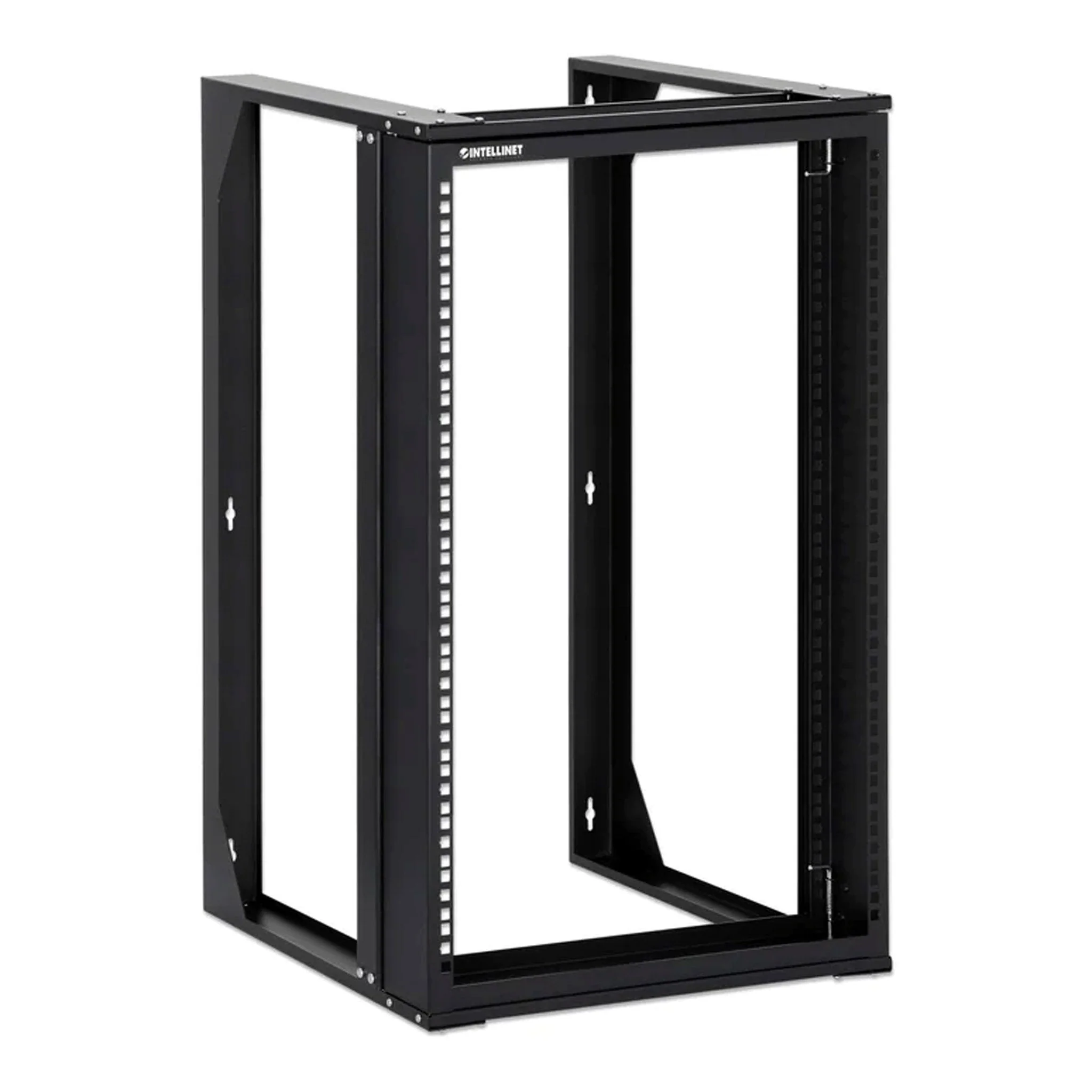 Intellinet 716208 19" 15RU Wall Mount 2-Post Open Frame Network Rack - Image 2