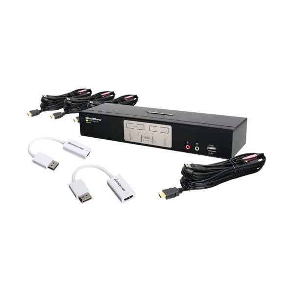 IOGEAR GCS1794DPKIT 4-Port HDMI and DisplayPort KVM Kit