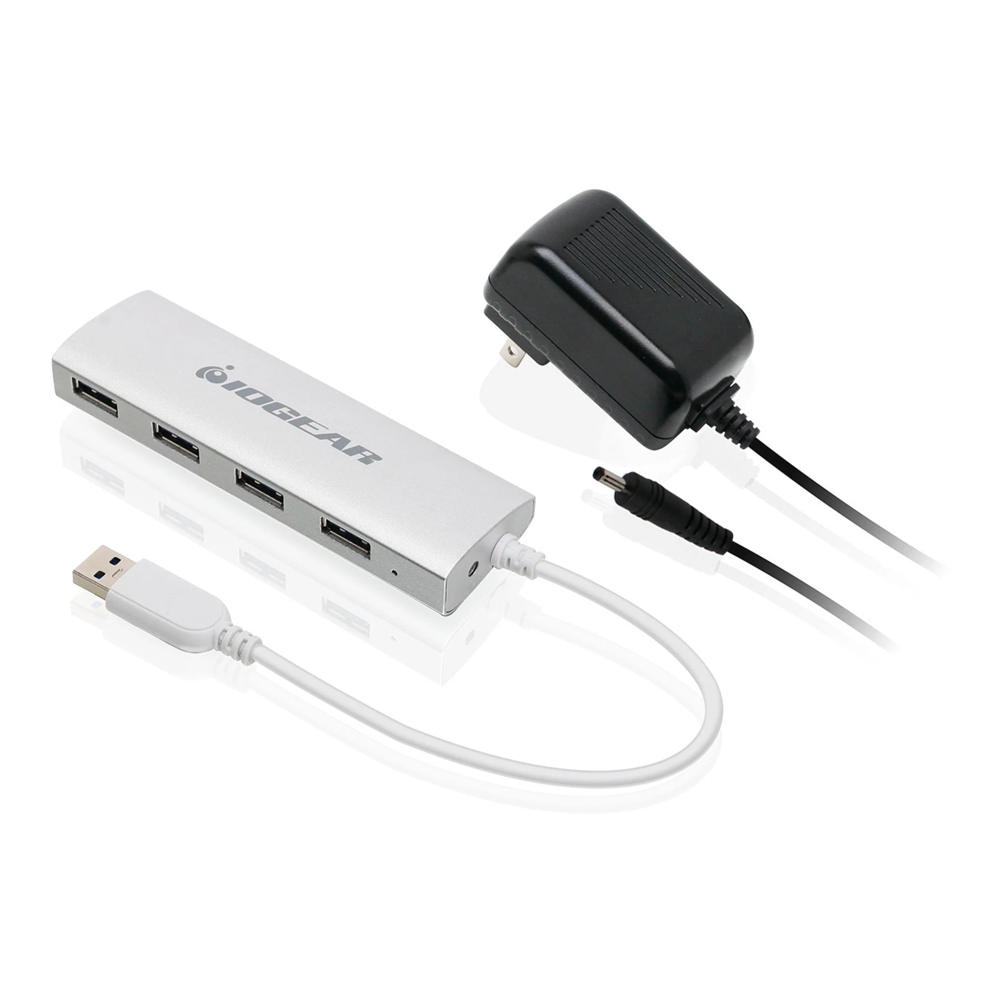 IOGEAR GUH304P 4-Port USB 3.0 Powered Aluminum Hub - Image 2