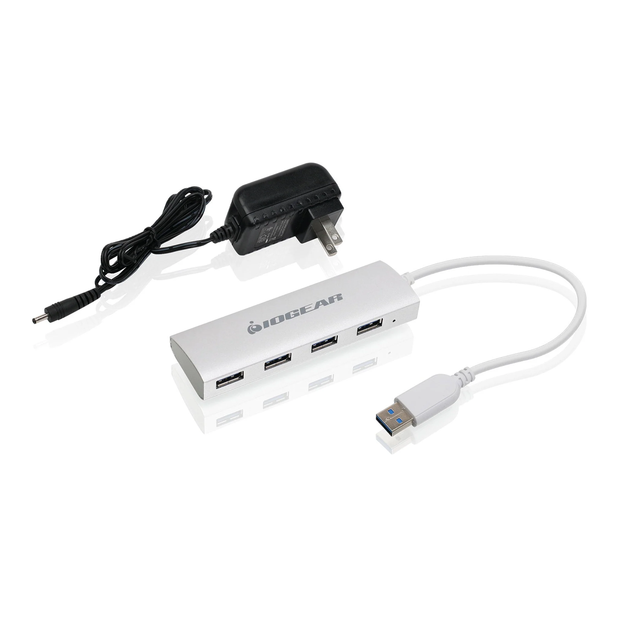 IOGEAR GUH304P 4-Port USB 3.0 Powered Aluminum Hub - Image 3