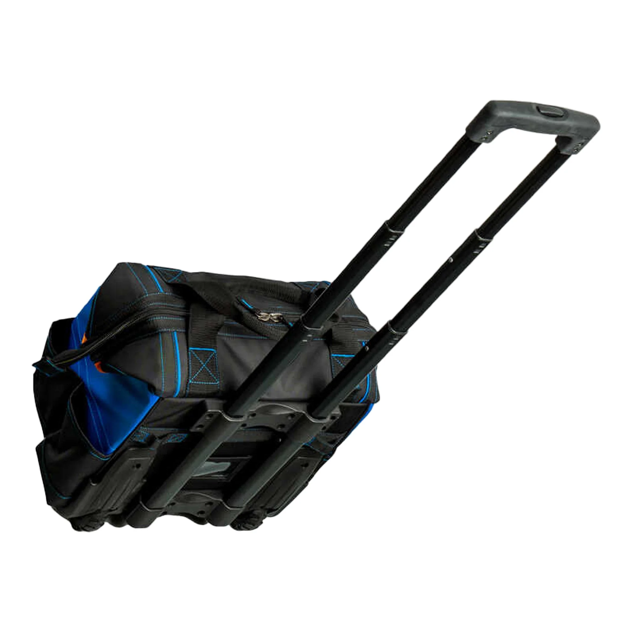 Jonard Tools RTB-18 18-Pocket 16" Professional Rolling Tool Bag - Black & Blue - Image 2