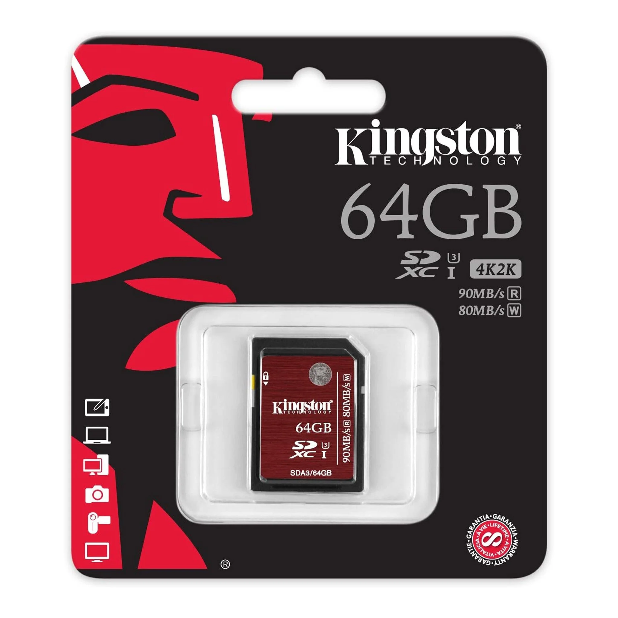 Kingston 64GB UHS-1 SDXC Memory Card (Class-10) - Image 3