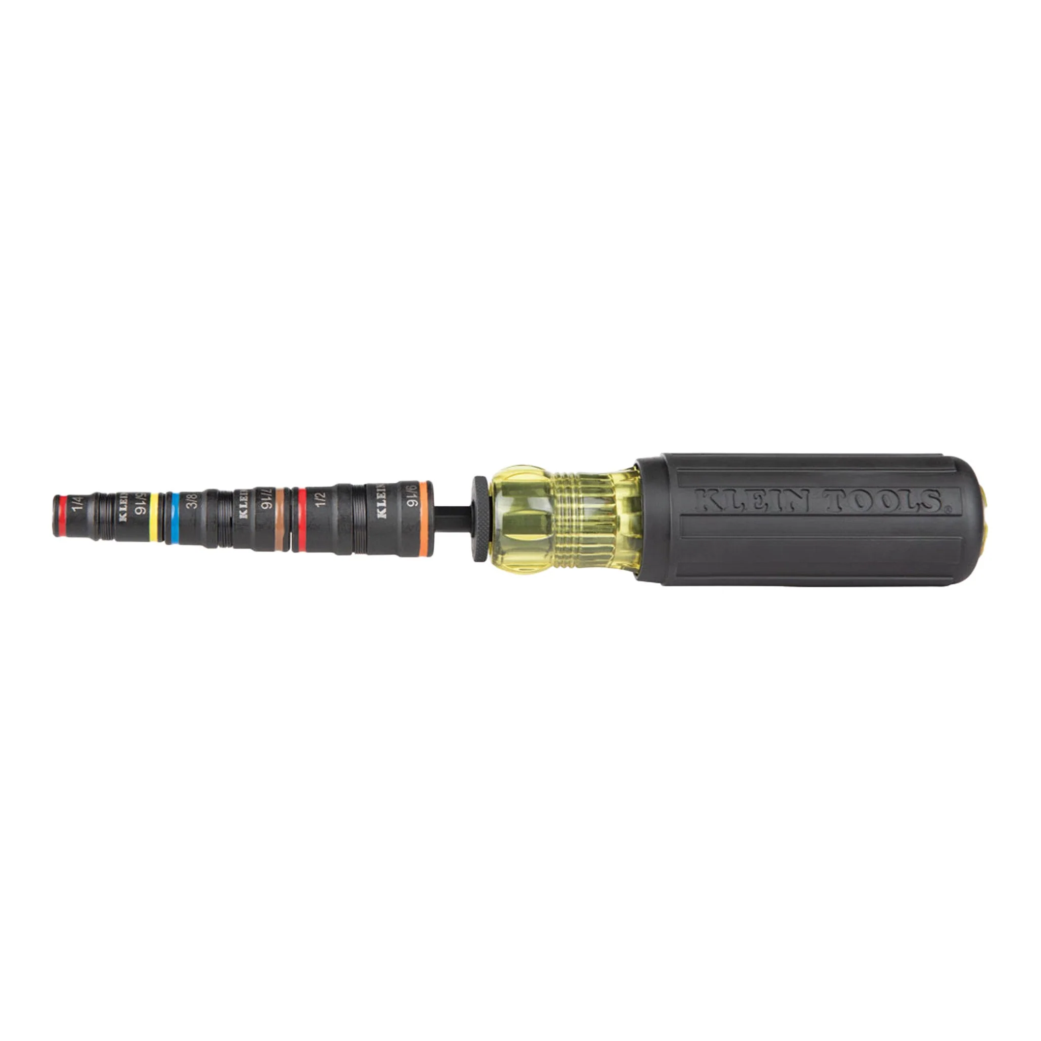 Klein Tools 32910 7-in-1 Impact Rated Flip Socket Set with Handle