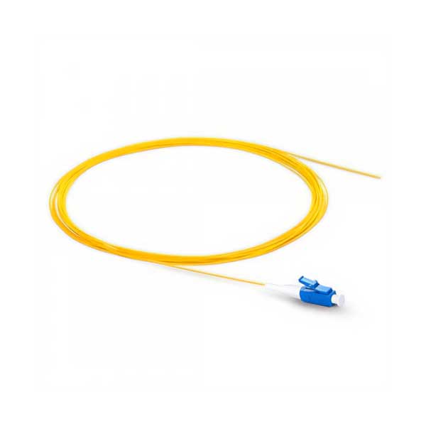 LC/UPC Simplex to Unterminated Fiber Optic Pigtail | 900um | OS2 Single-Mode | 2 Meter | TZ-SMS9LCUOED-002BY
