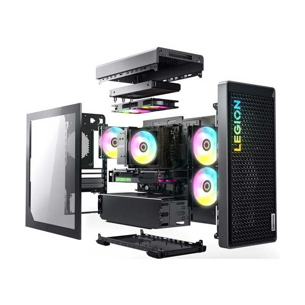 Lenovo Legion T5 26IRB8 Mid-Tower Gaming Desktop - Intel Core i7-14700F - GeForce RTX 4070 - 32GB - 1TB SSD/1TB HDD - Image 2