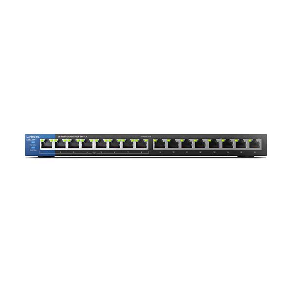 Linksys LGS116P 16-Port Gigabit PoE+ Business Desktop Switch - Image 3