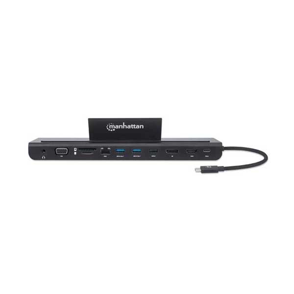 Manhattan 153478 USB-C 11-in-1 Triple-Monitor Docking Station with MST - Image 2